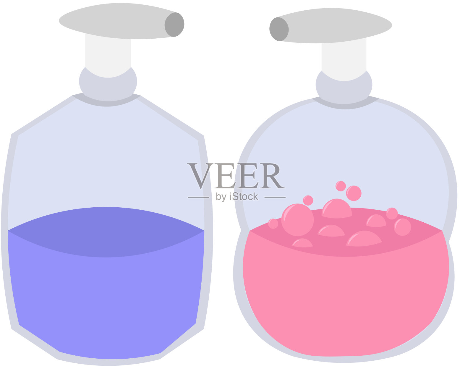 肥皂和防腐剂。清洁和卫生。预防措施。为健康而战。设计元素图片