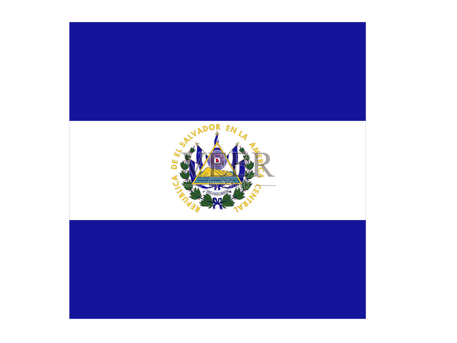 萨尔瓦多国旗插画图片素材