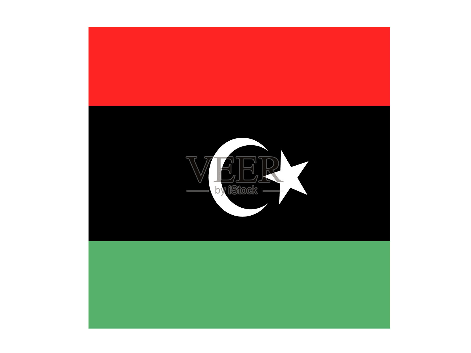 利比亚国旗插画图片素材