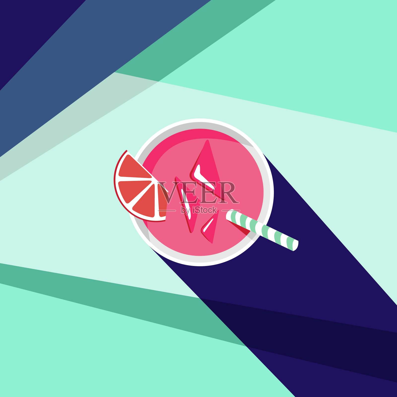 在阳光下。插画图片素材