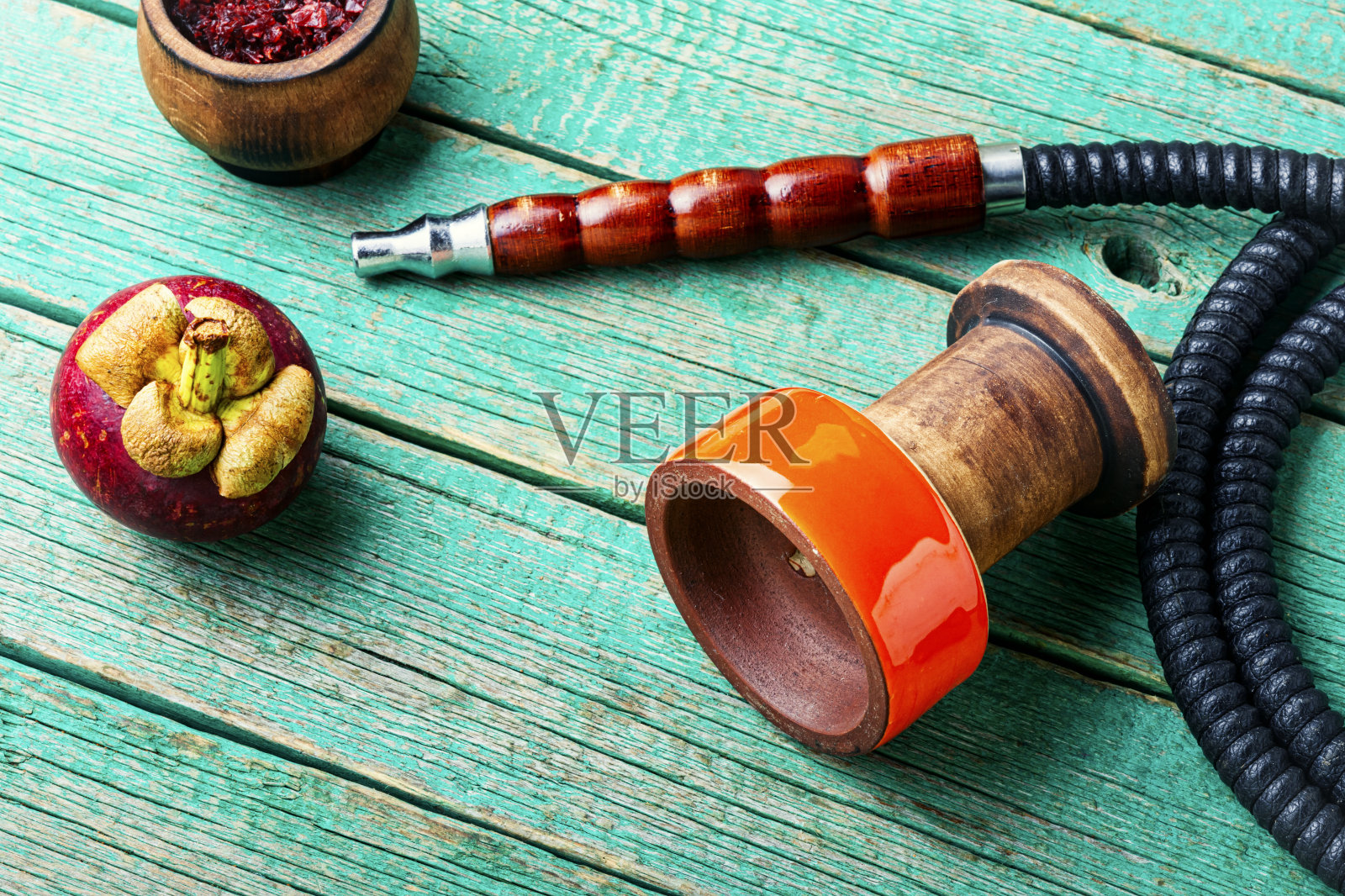 山竹果味水烟照片摄影图片