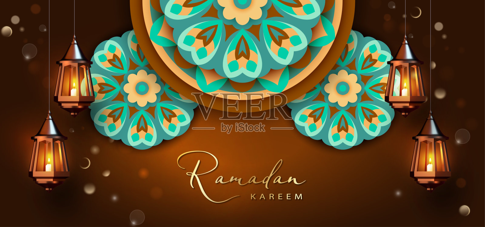 斋月Kareem背景插画图片素材