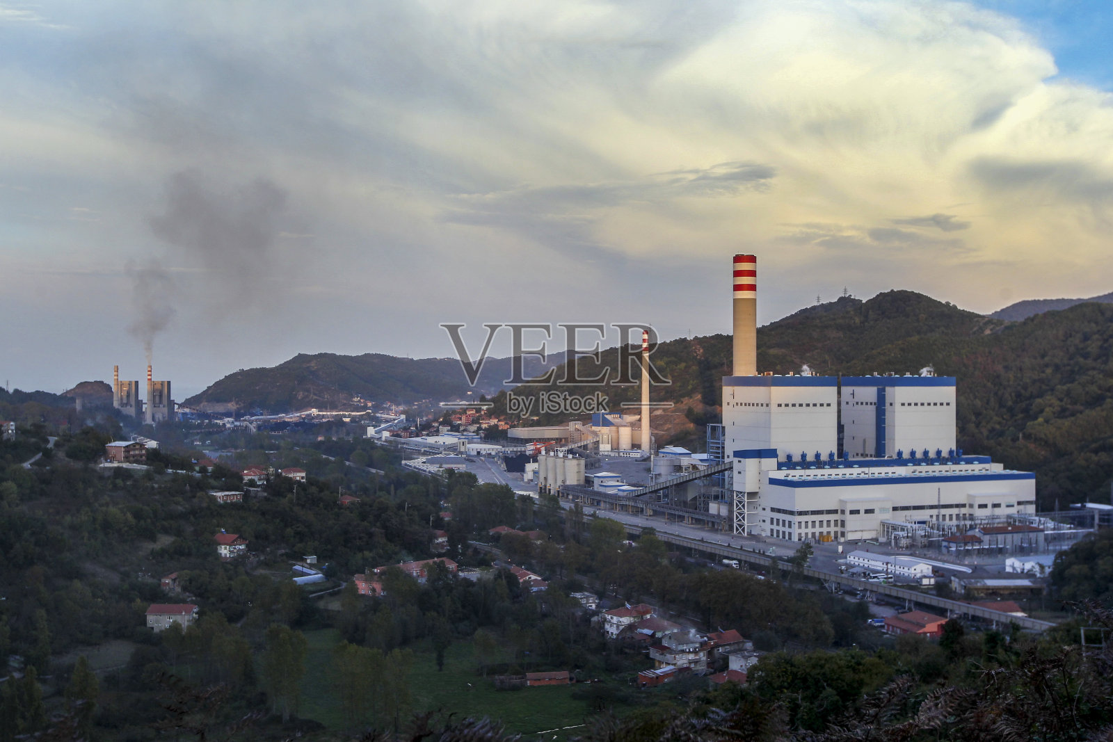 火力发电厂照片摄影图片