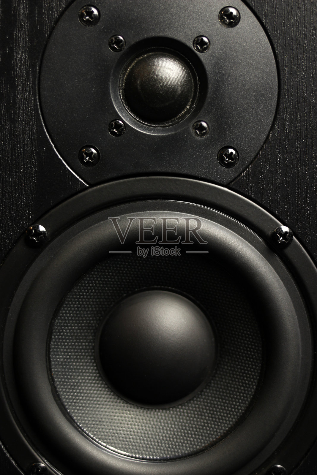 音响柱，音乐喇叭。近距离照片摄影图片