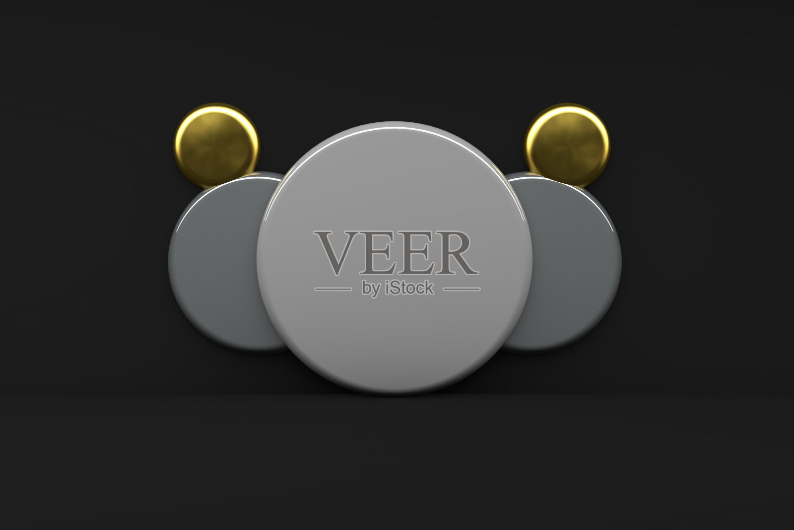 3d渲染极简抽象背景墙原始几何图形插画图片素材