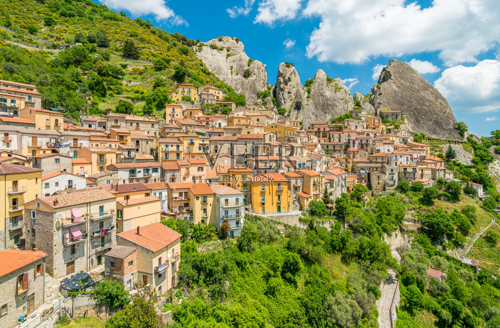 意大利南部巴利卡塔地区波坦扎省的mezzano城堡照片摄影图片