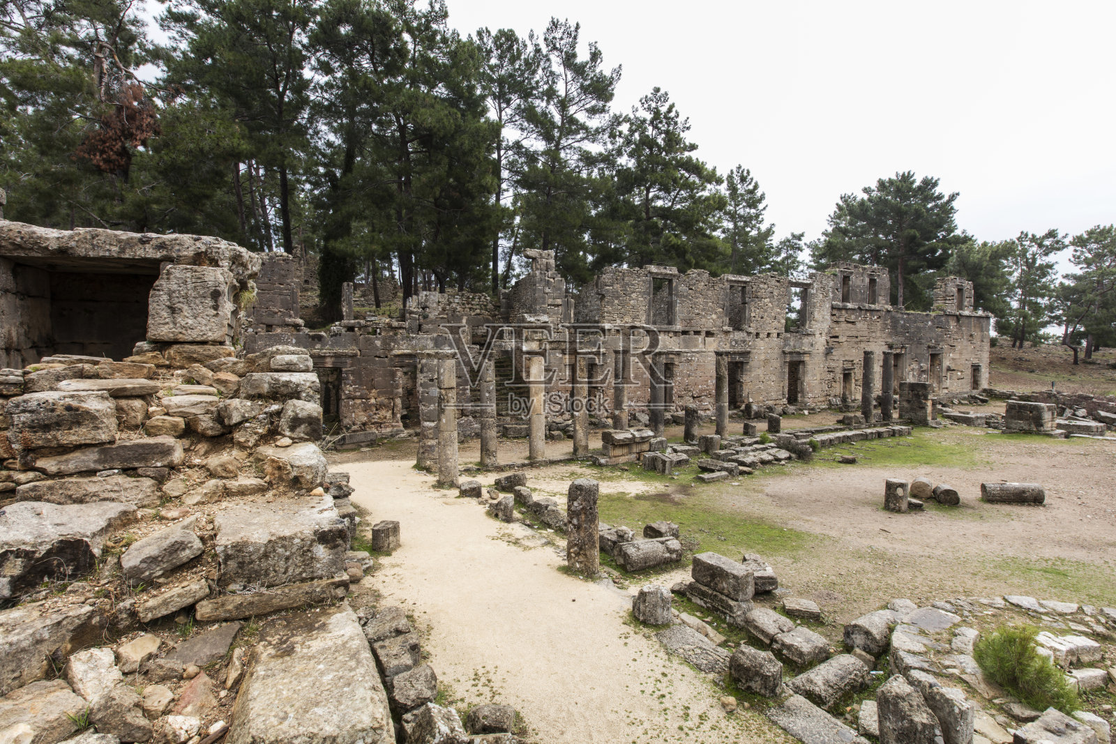 塞琉西亚的古代遗迹照片摄影图片