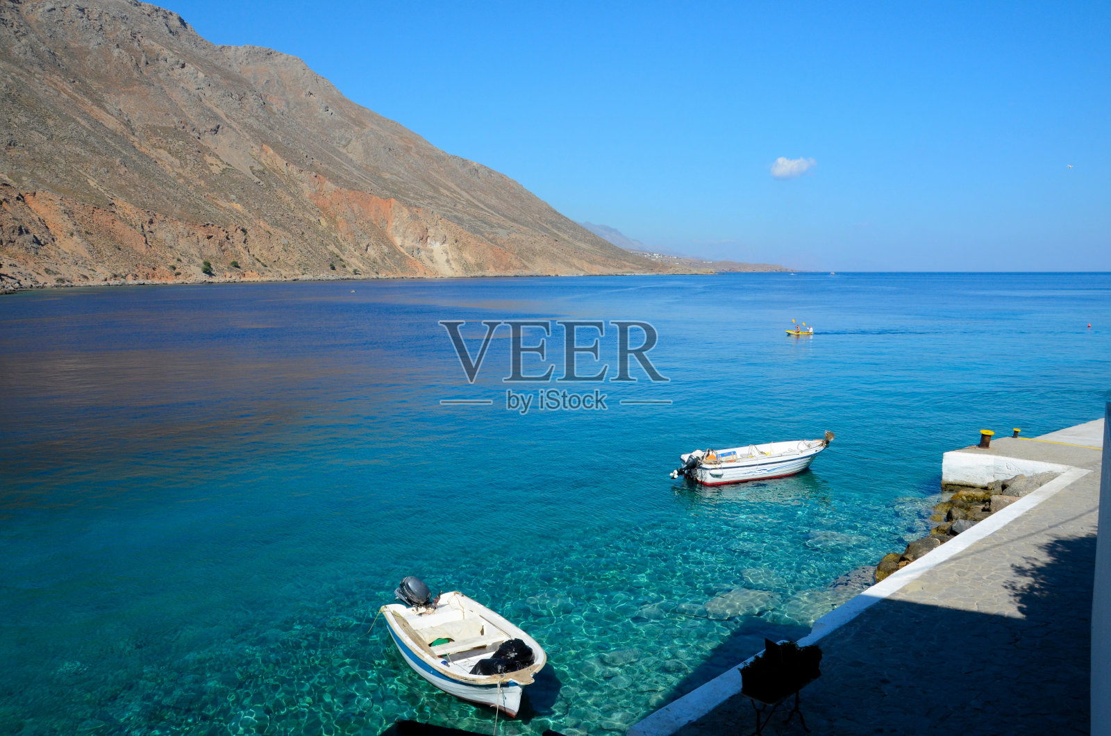 克里特岛:劳特罗村。照片摄影图片