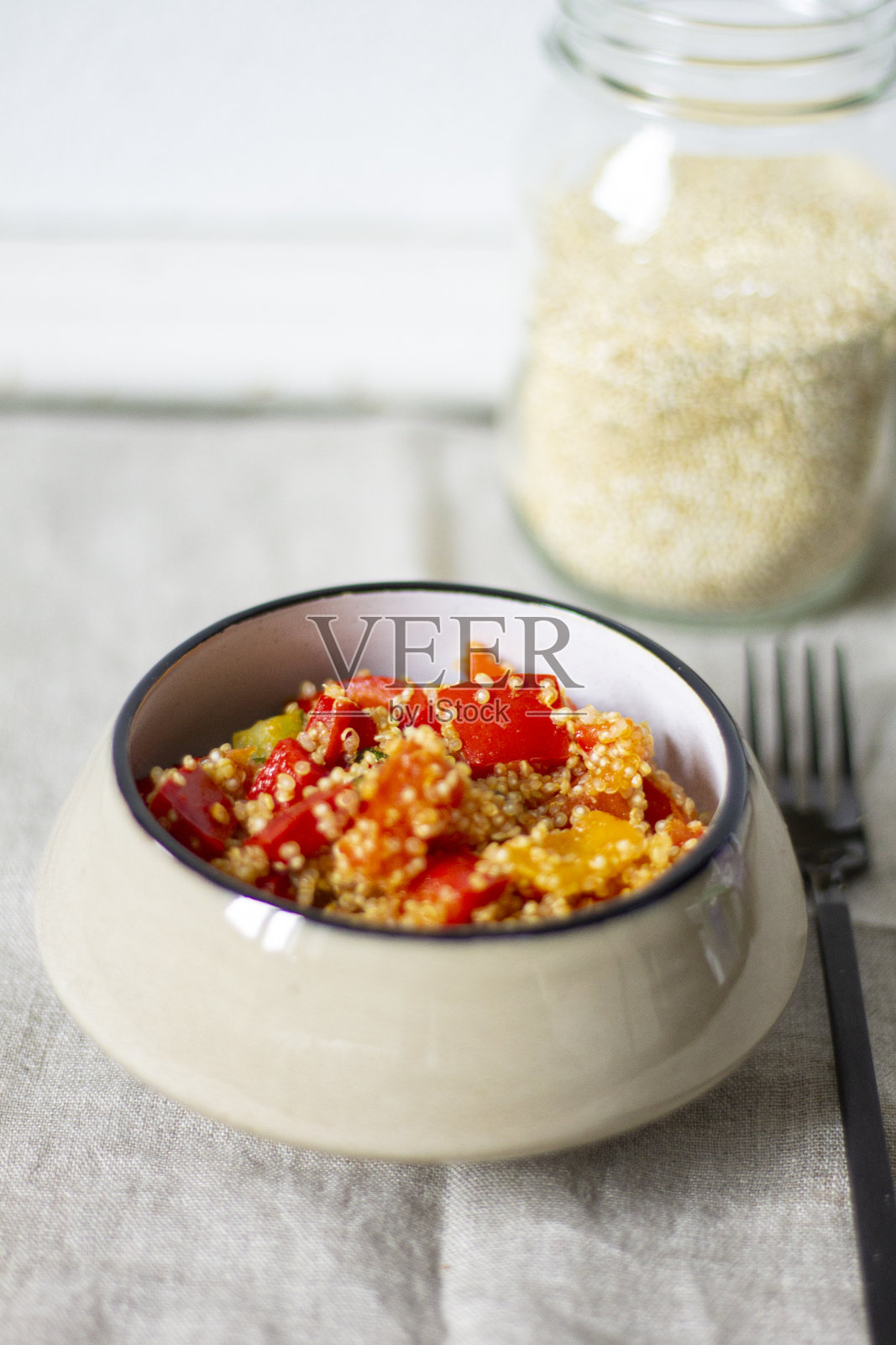 藜麦用蔬菜照片摄影图片