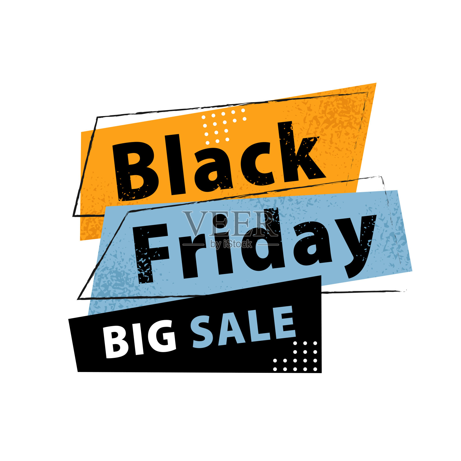 黑色星期五大促销创意横幅布局设计设计模板素材