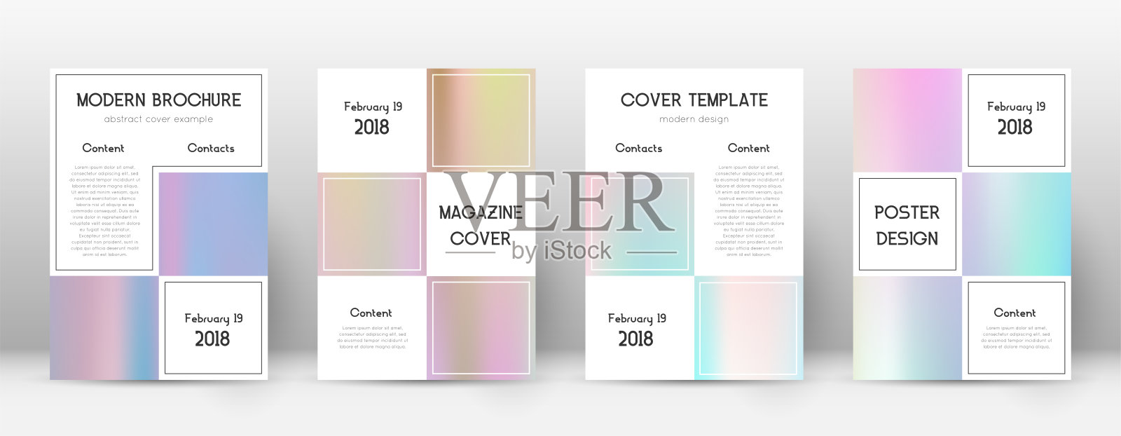 传单的布局。商业宣传册粗体模板，设计模板素材