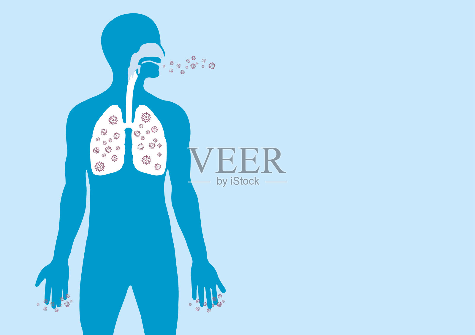 冠状病毒插画图片素材