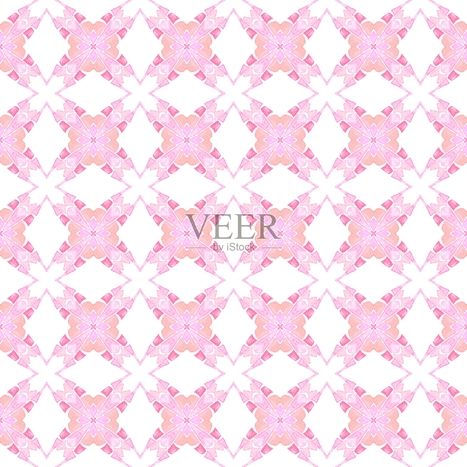 阿拉伯式手绘设计。橙色豪华放荡不羁的插画图片素材