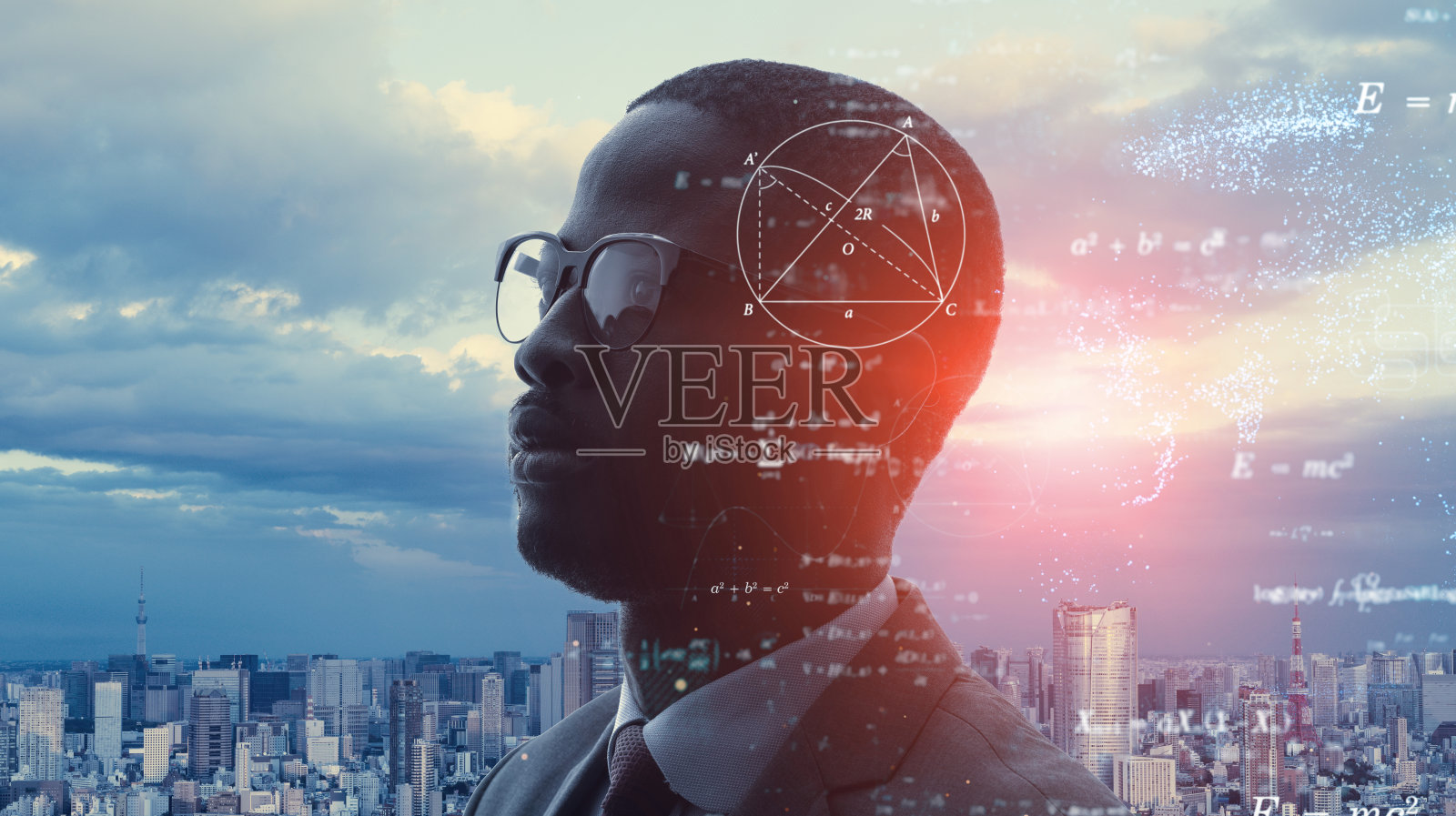 科技概念：科学研究：科学家照片摄影图片