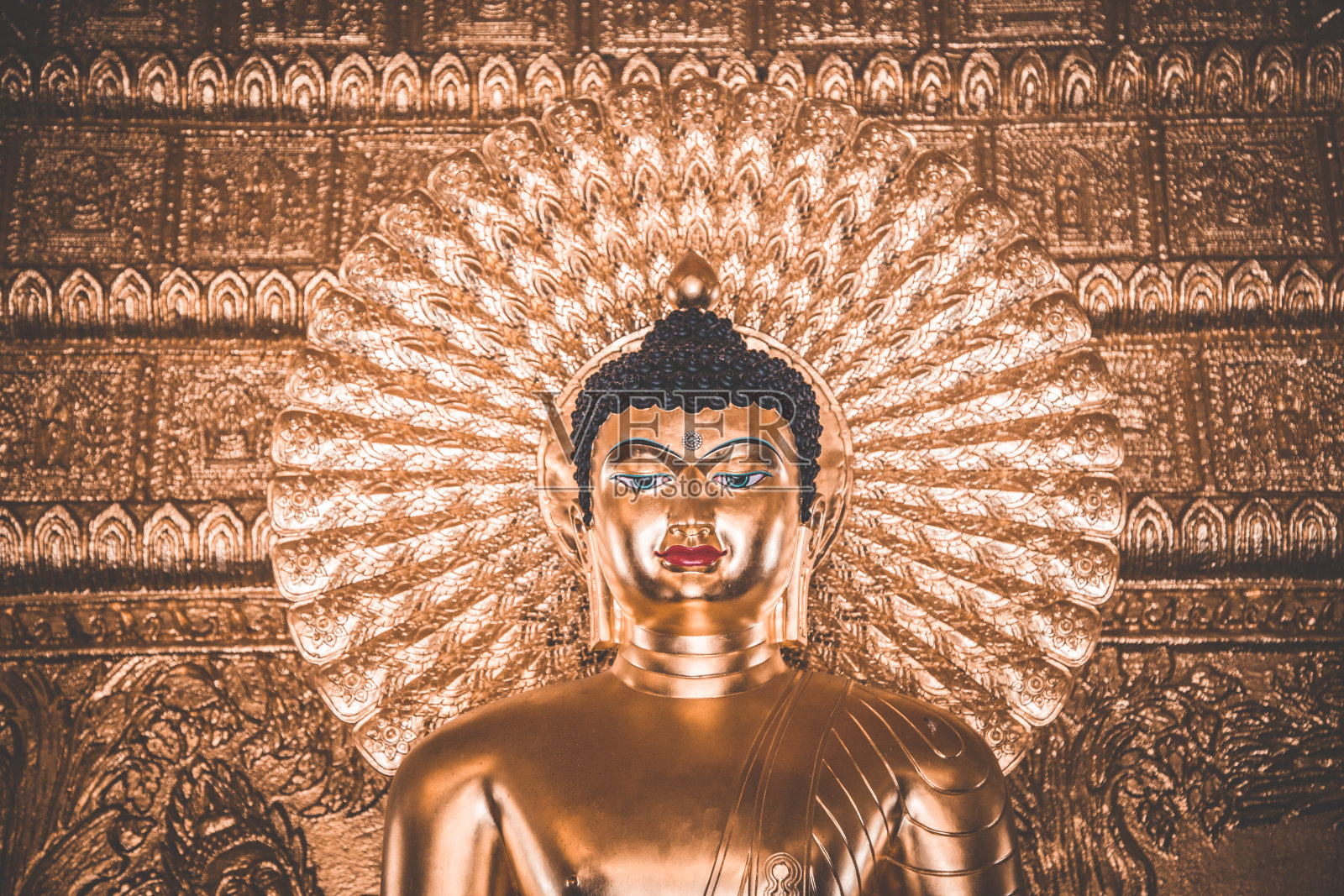 泰国东部的乌汶他尼寺庙照片摄影图片