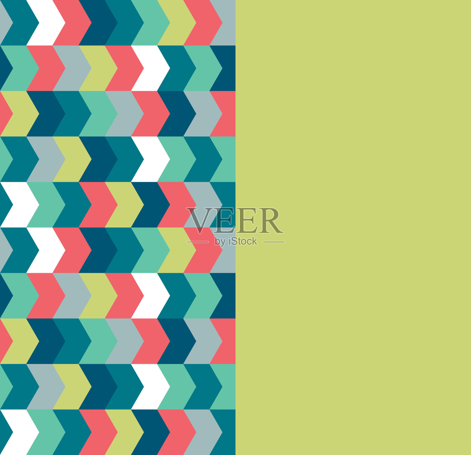 卡片与箭头图案和空白的文字。插画图片素材