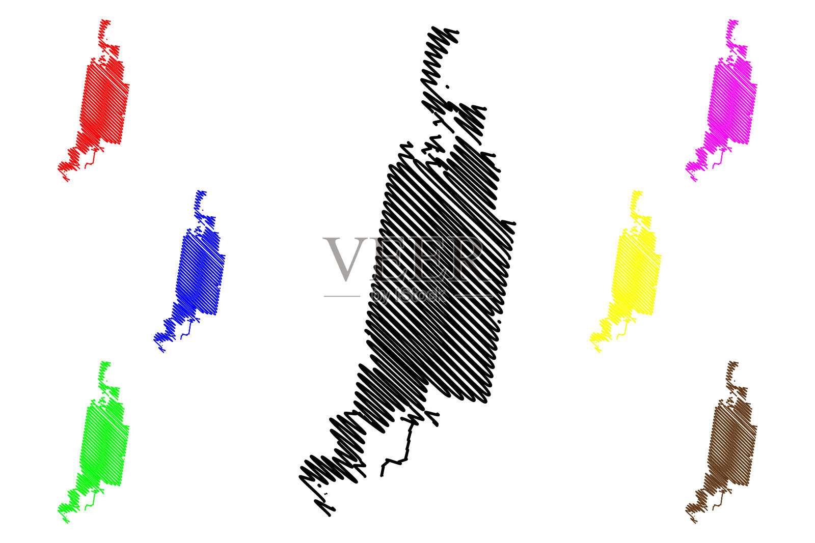 德克萨斯州麦卡伦市的地图插画图片素材