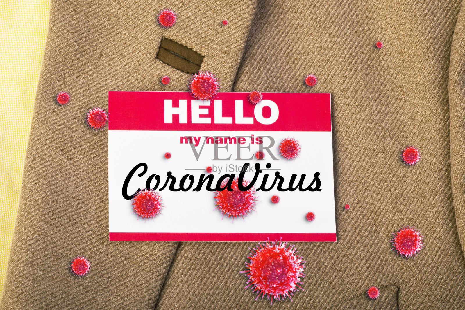 我的名字是冠状病毒照片摄影图片