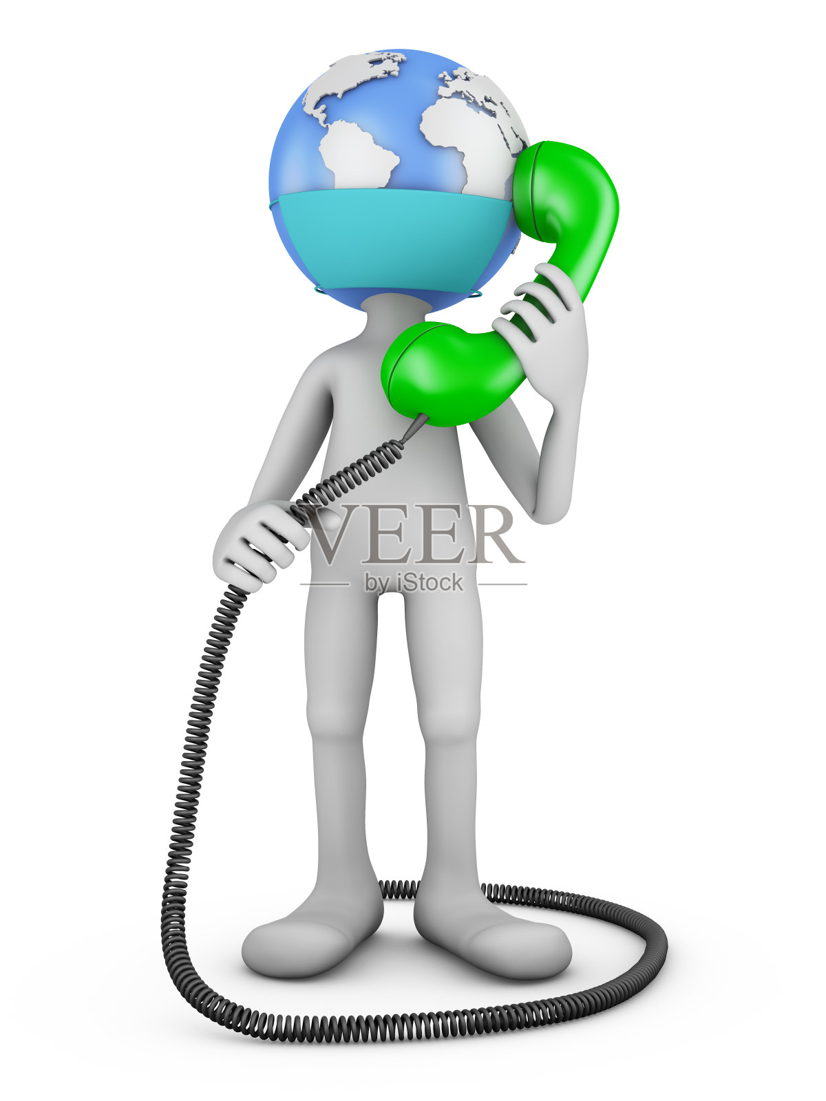 带手机的环球人照片摄影图片