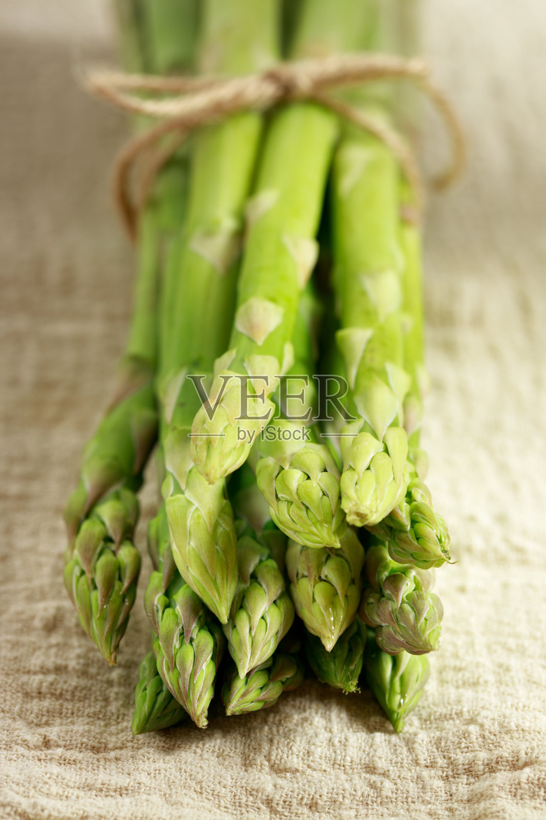 芦笋。白色背景的新鲜芦笋照片摄影图片