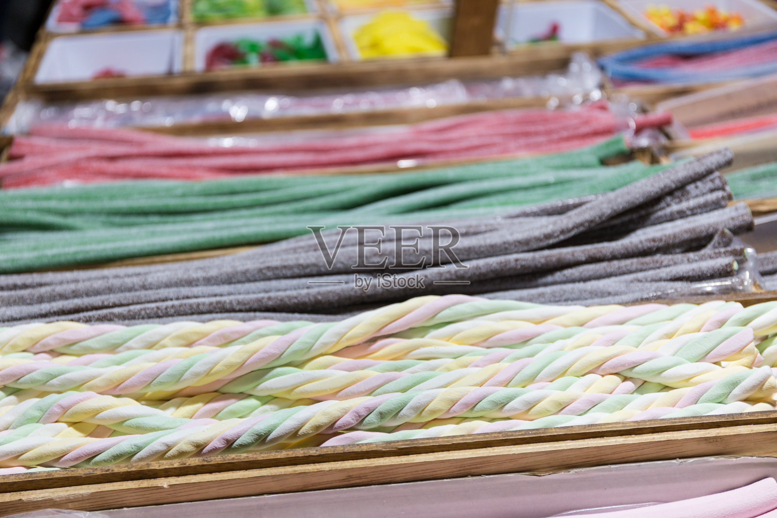 一种又甜又长又有嚼劲的糖果照片摄影图片