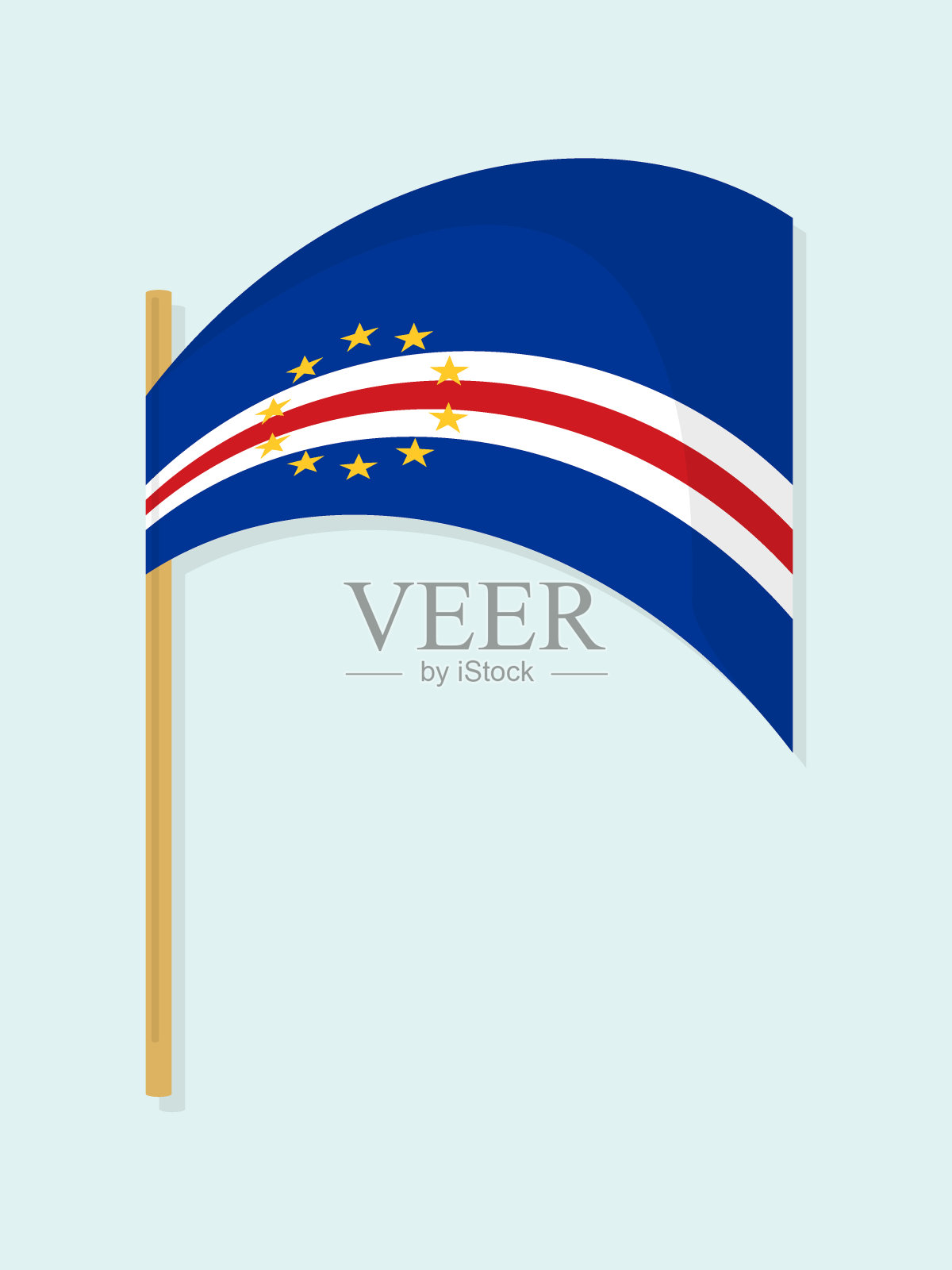 佛得角国旗插画图片素材