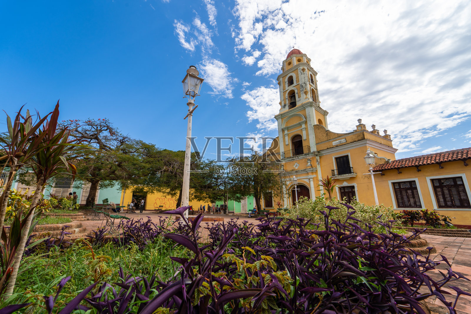 古巴特立尼达大街照片摄影图片