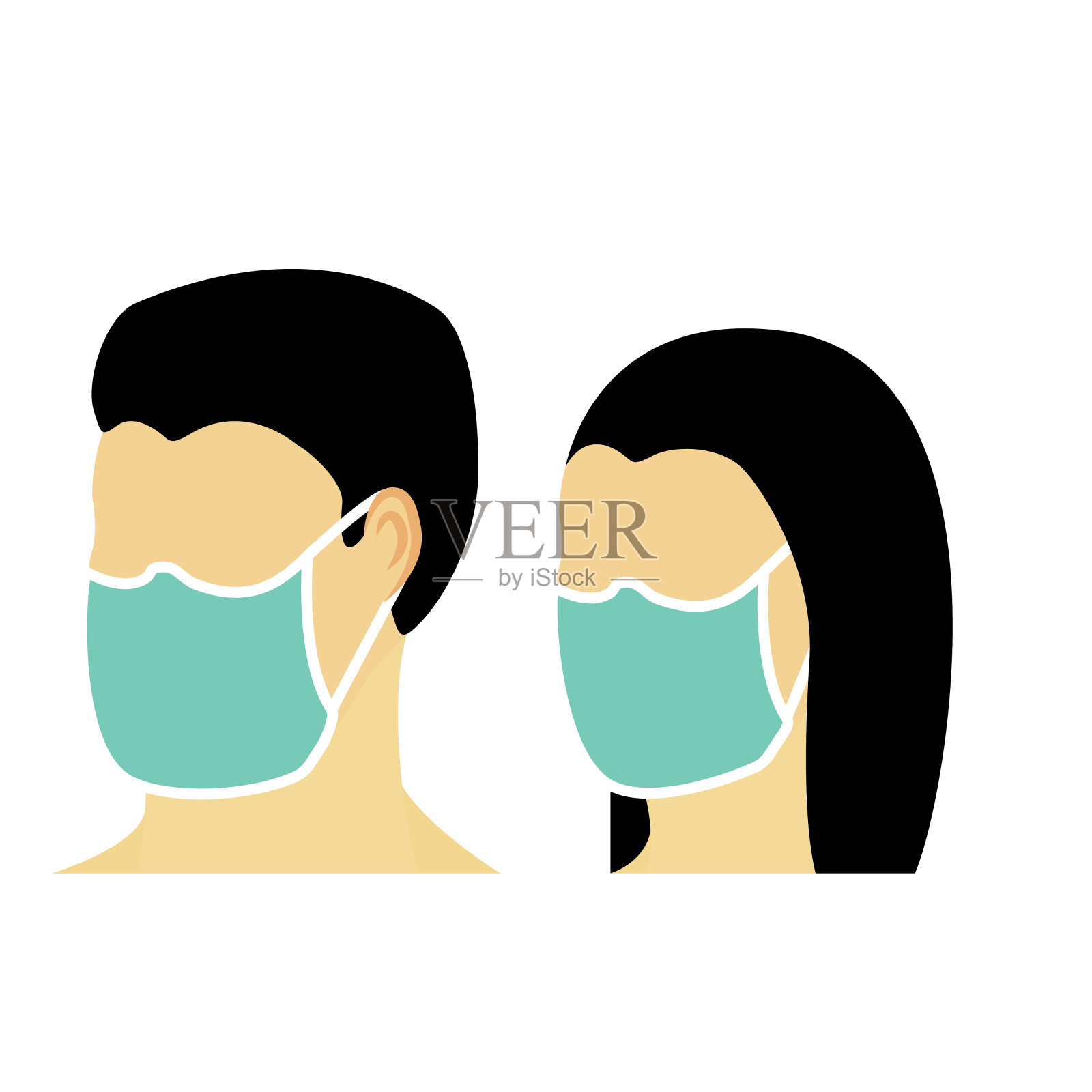 医务人员向量集设计元素图片