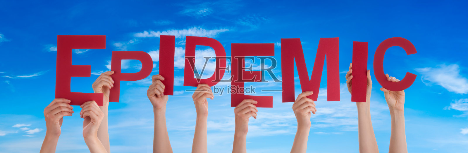 人们手牵手，世界流行，蓝天照片摄影图片