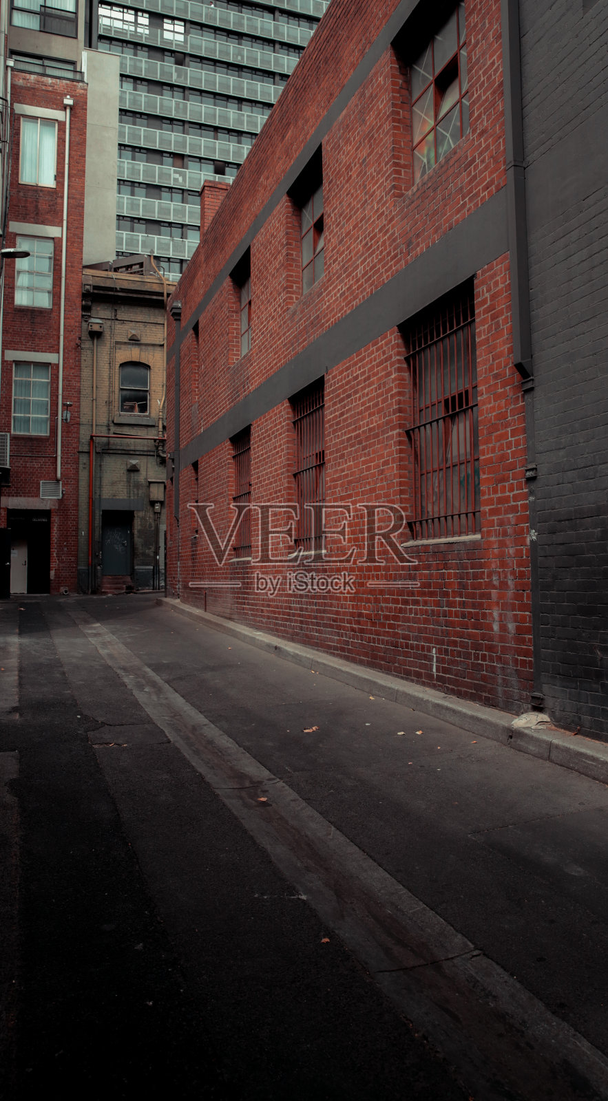 墨尔本的城市景观，澳大利亚照片摄影图片