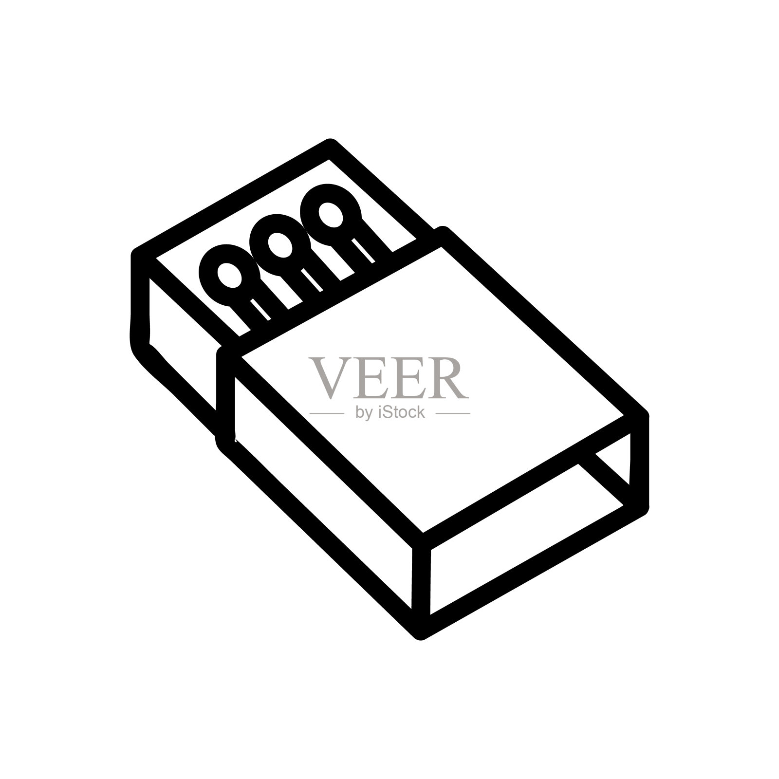 匹配框图标矢量轮廓图插画图片素材