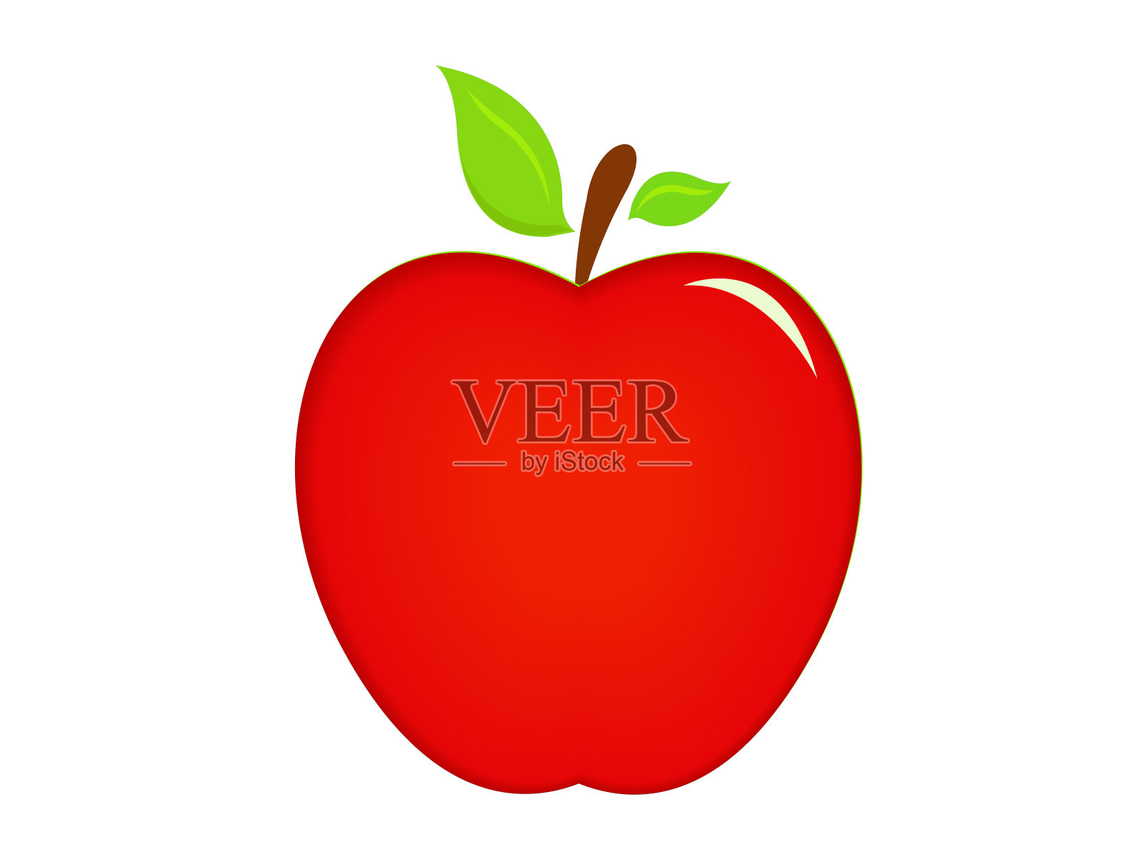 红苹果图标设计元素图片