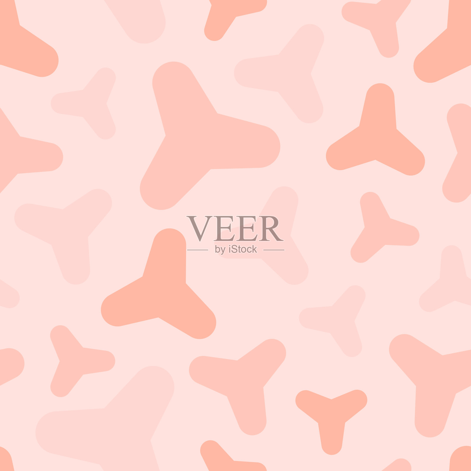 抽象的粉红矢量几何无缝模式与光滑的三角形形状插画图片素材