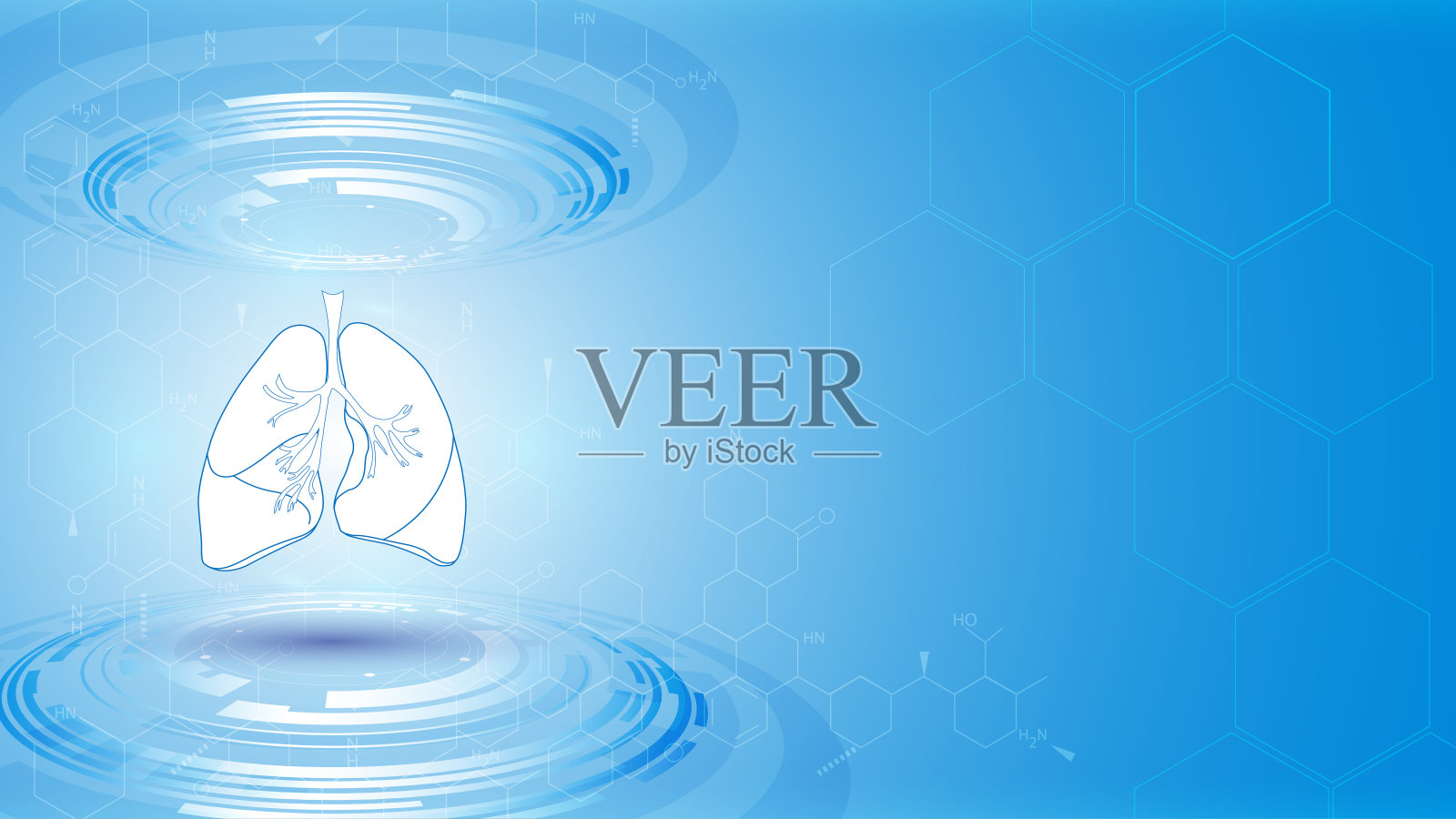 医疗保健肺扫描设计理念背景插画图片素材