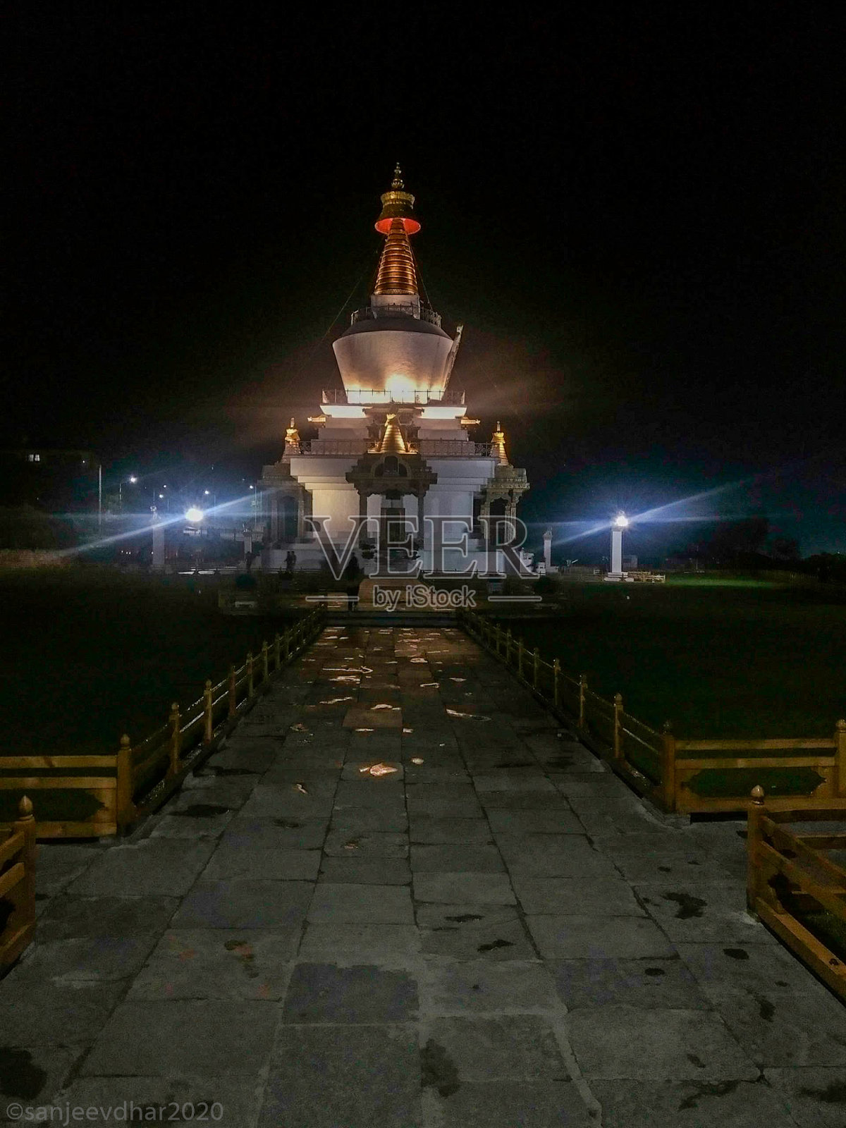 廷布纪念碑照片摄影图片