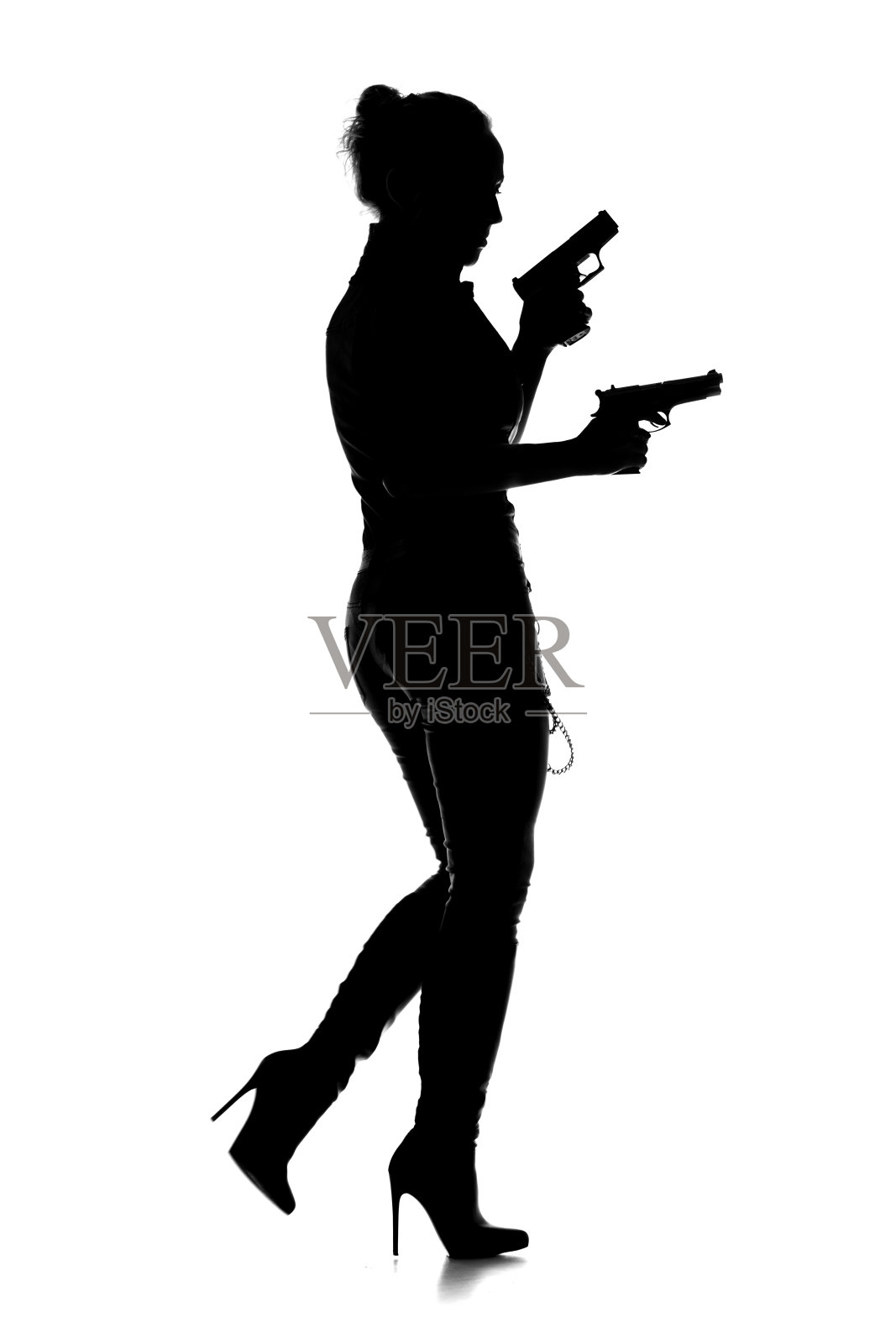 女性剪影照片摄影图片