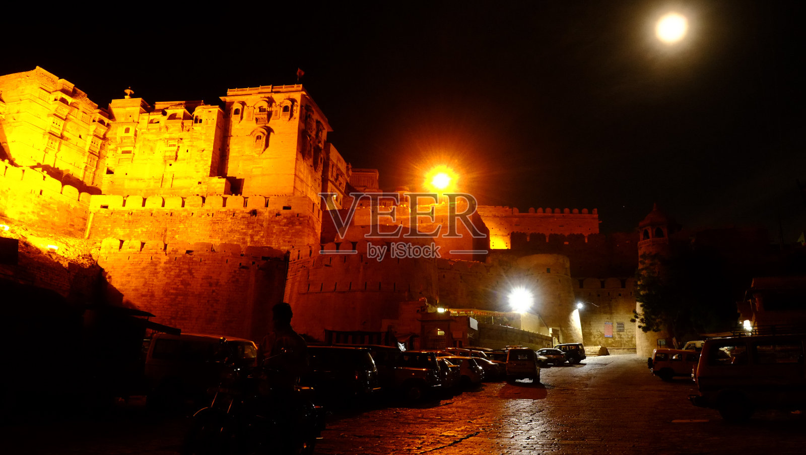 Jaisalmer，世界上唯一有人居住的城墙照片摄影图片