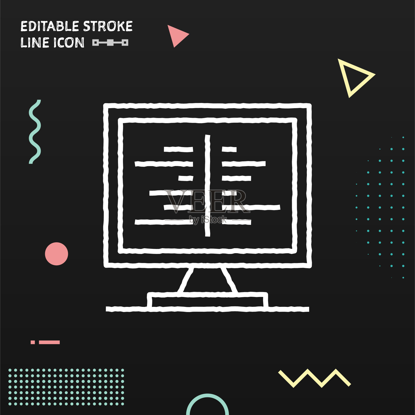 比较分析手绘矢量图标设计插画图片素材