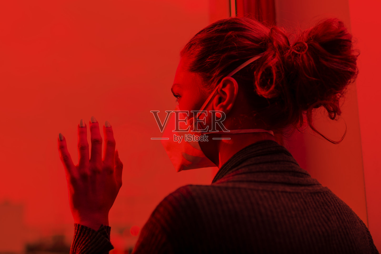 冠状病毒的治疗和防护照片摄影图片