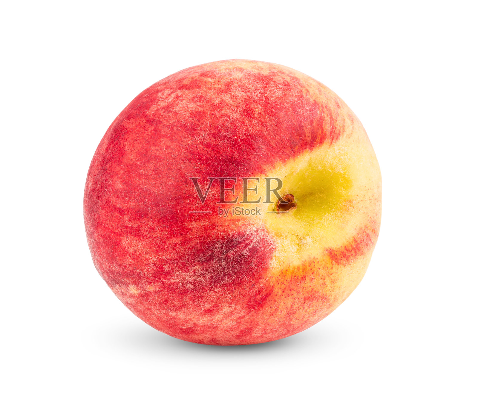 桃果孤立在白色背景上照片摄影图片