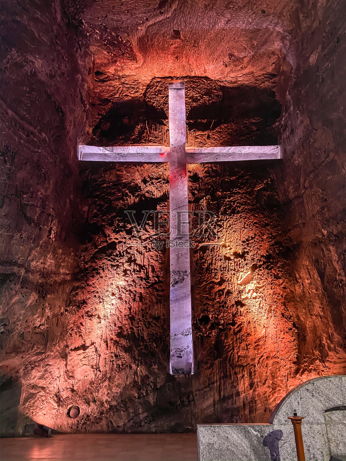 哥伦比亚Zipaquira盐大教堂照片摄影图片