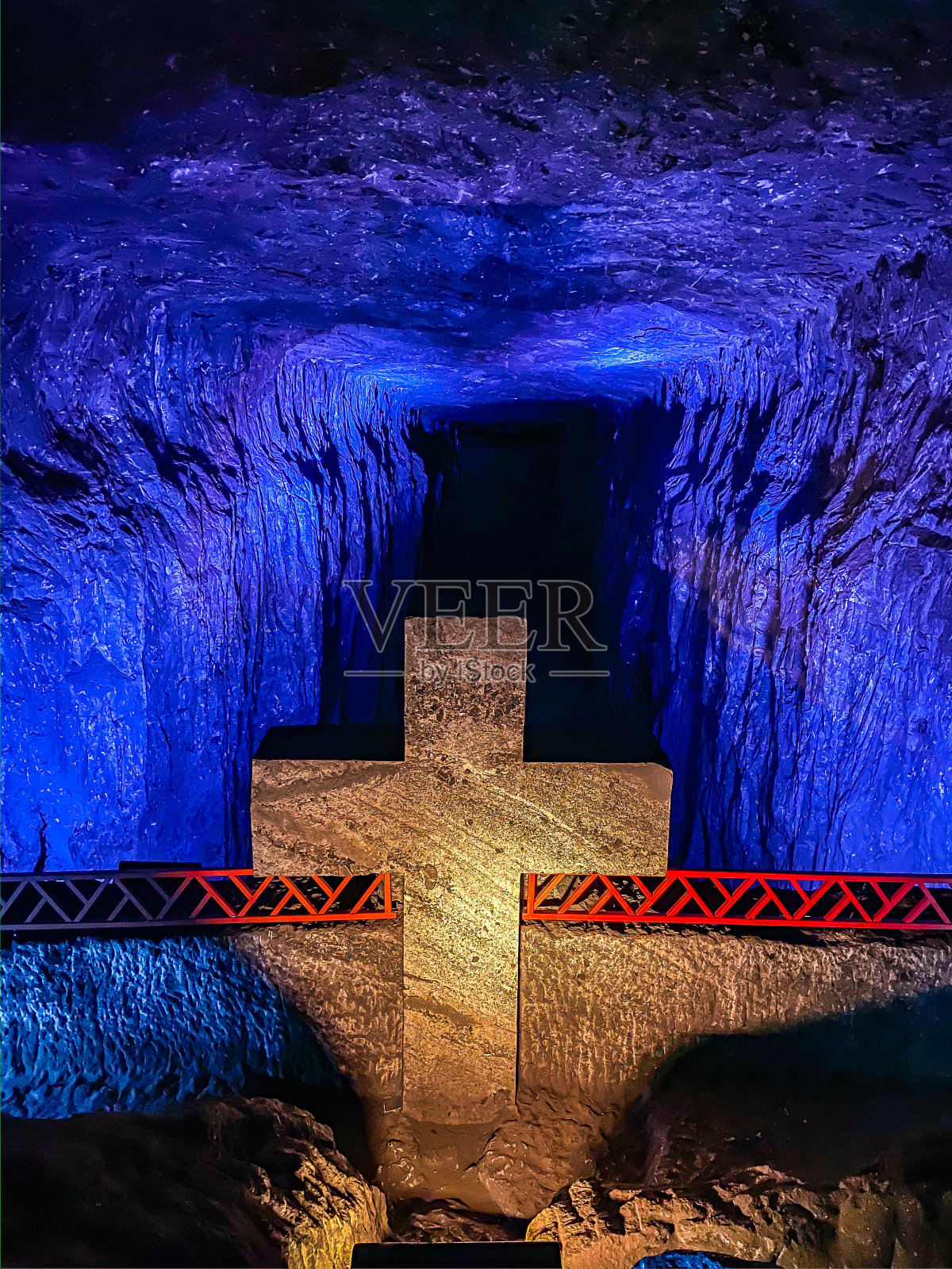 哥伦比亚Zipaquira盐大教堂照片摄影图片