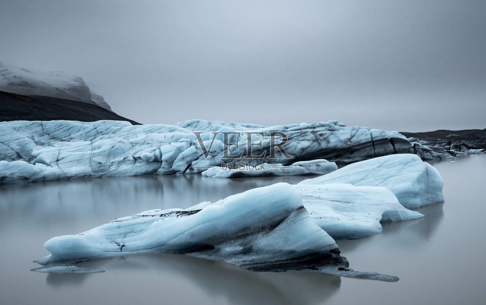 冰岛Jokulsarlon冰川冰泻湖照片摄影图片