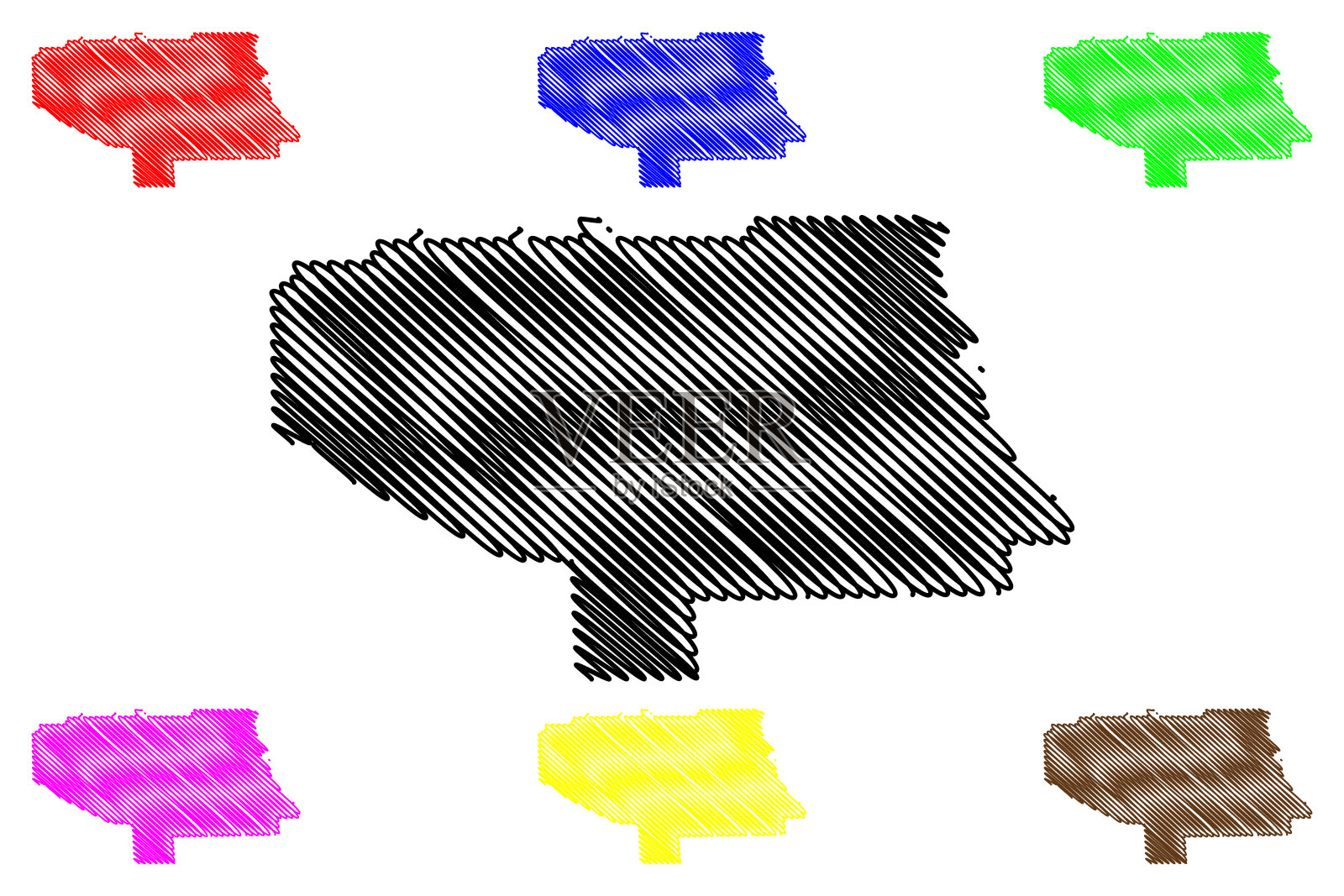 阿拉巴马州李县的地图插画图片素材