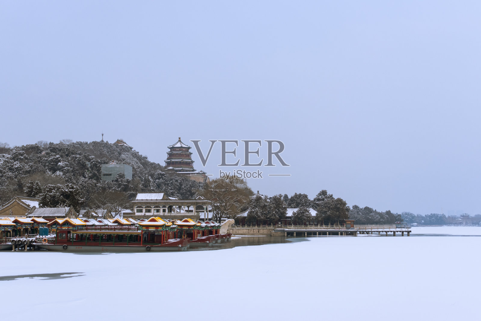 雪后的颐和园照片摄影图片