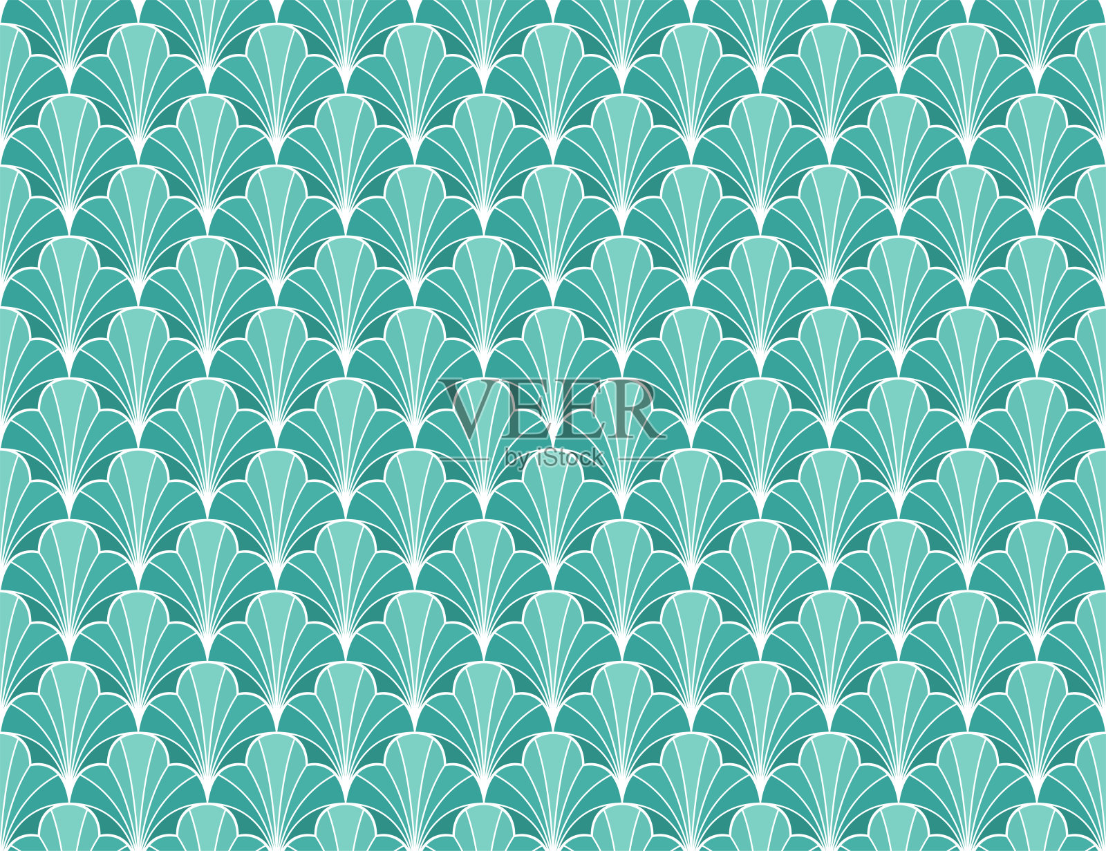 优雅的缎花矢量无缝模式。装饰花插图。抽象装饰艺术背景。插画图片素材