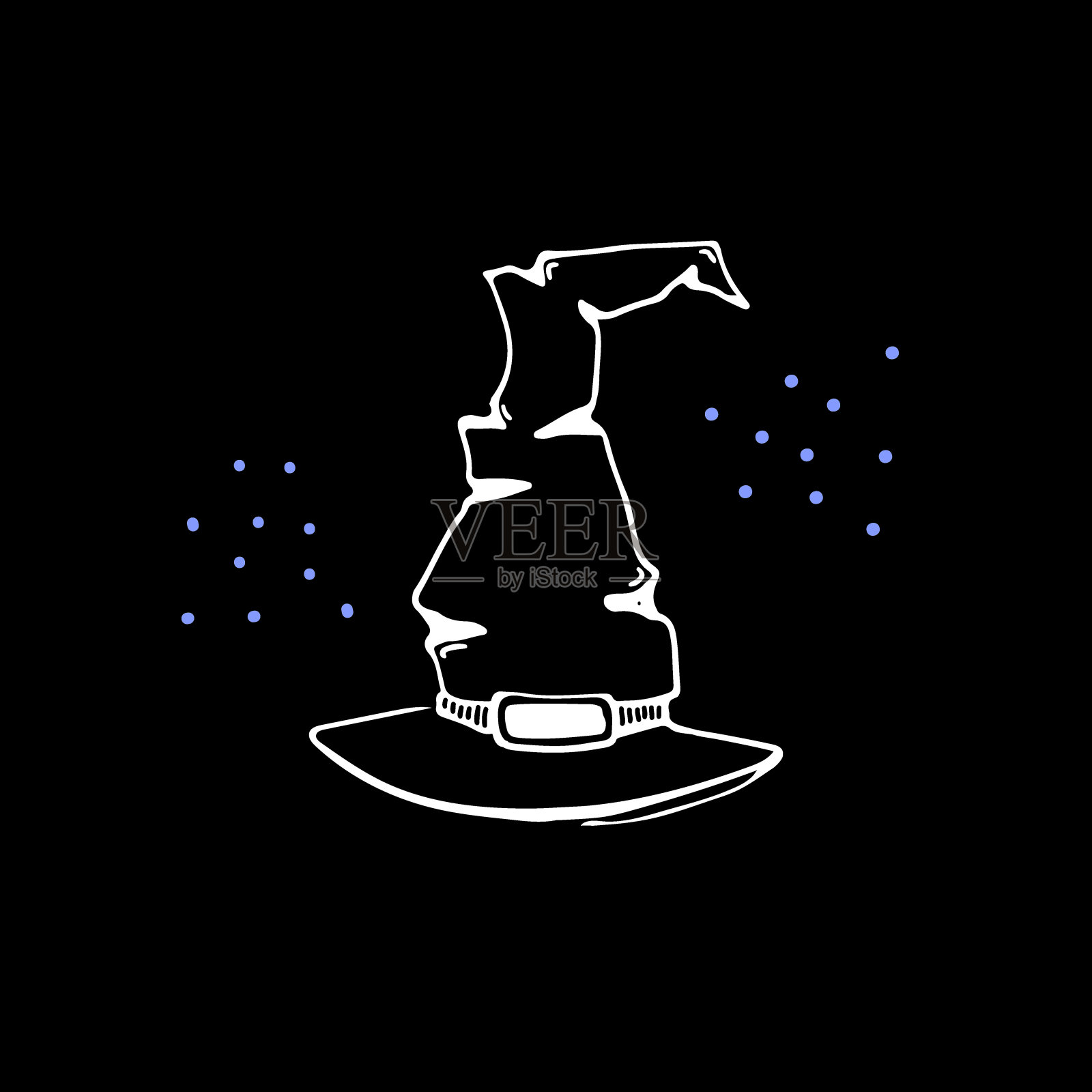 万圣节涂鸦海报黑暗13插画图片素材