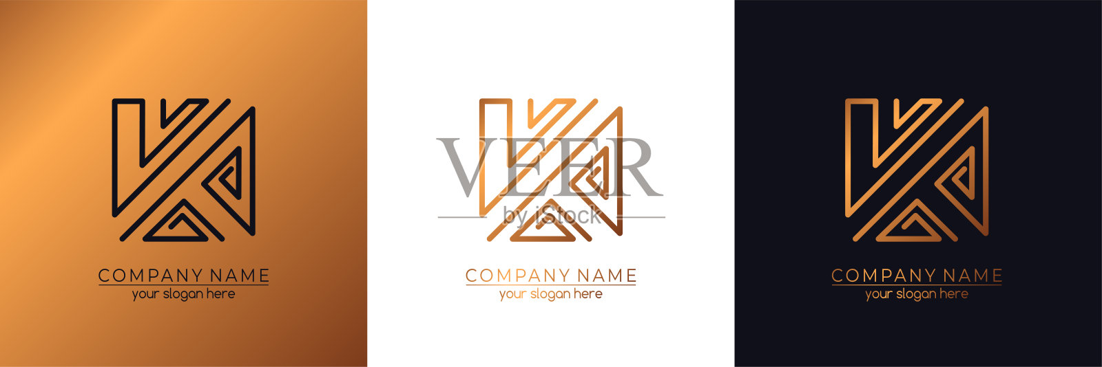 字母K标志或字母组合。名片空白。为你的业务。矢量信号。插画图片素材