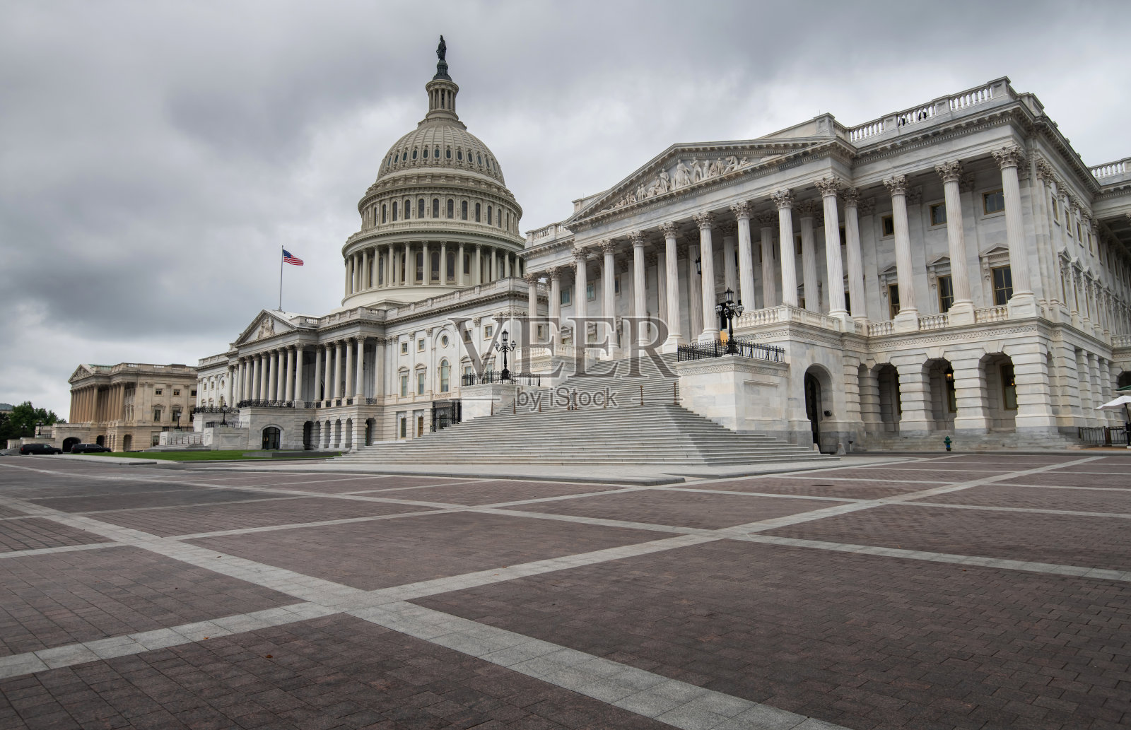 位于美国华盛顿特区的美国国会大厦照片摄影图片