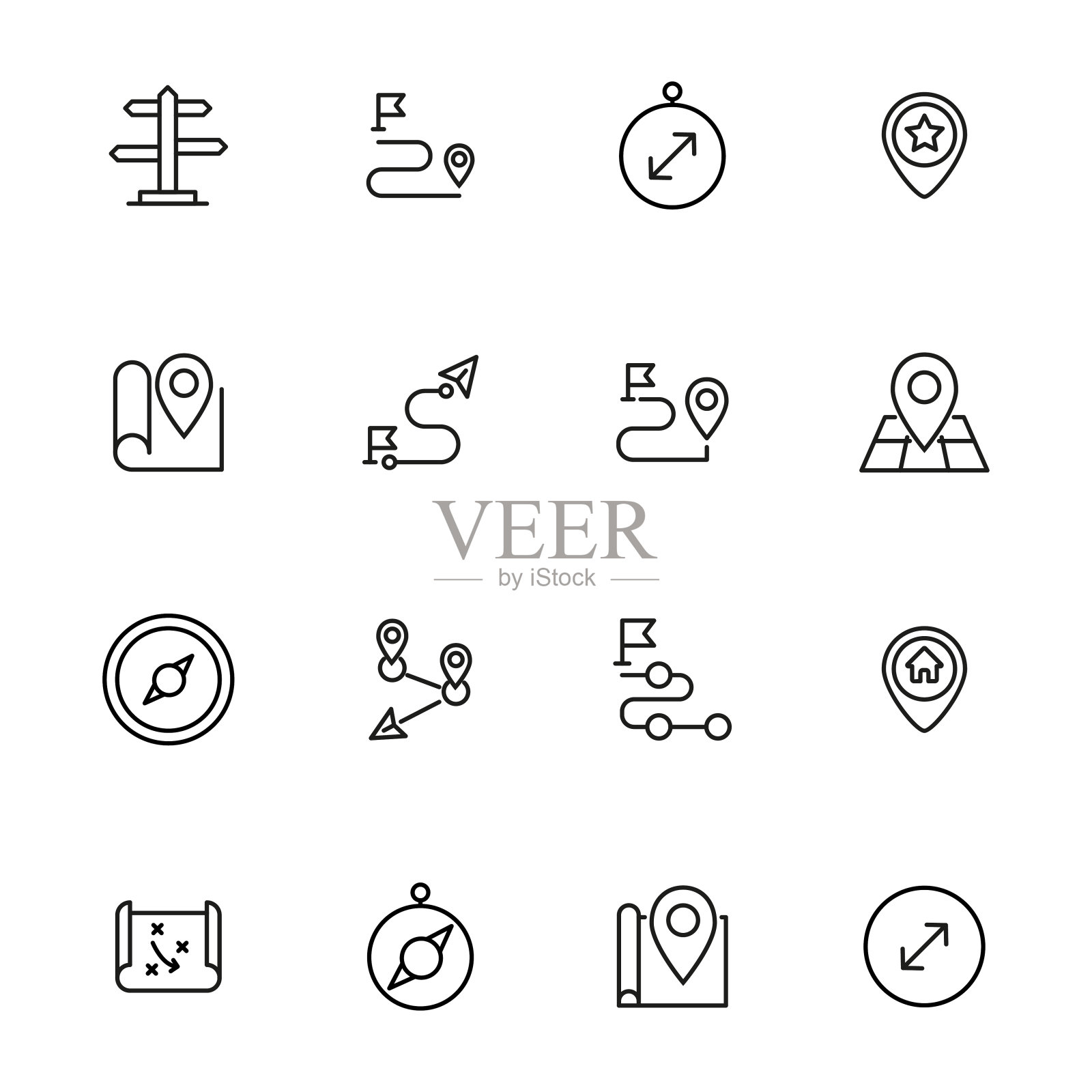 图标设置的位置。插画图片素材